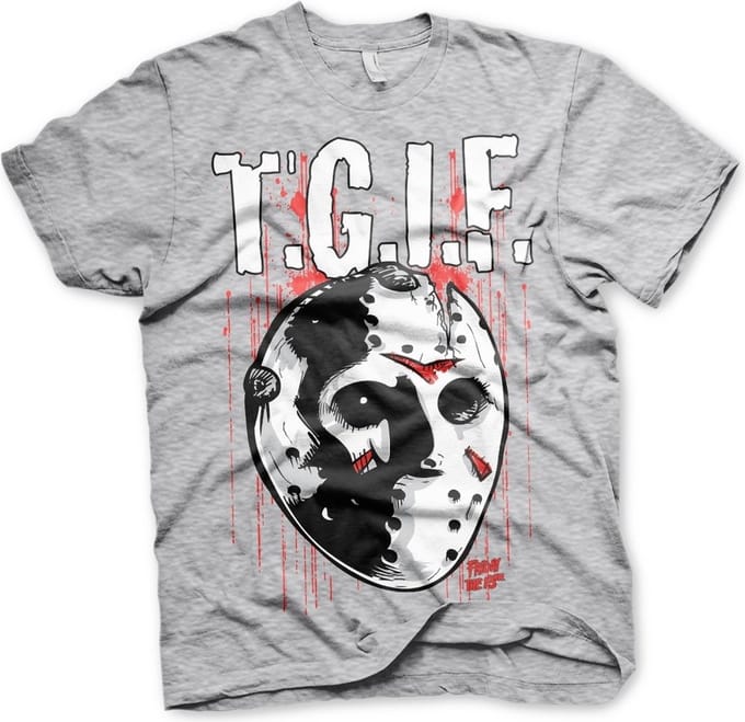Friday The 13th Heren Tshirt -L- T.G.I.F. Grijs