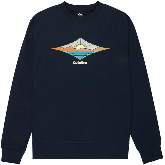 Quiksilver Basic Graphic Sweatshirt Blauw M Man