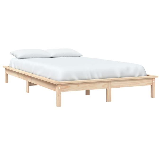 vidaXL - Bedframe - massief - grenenhout - 120x200 - cm