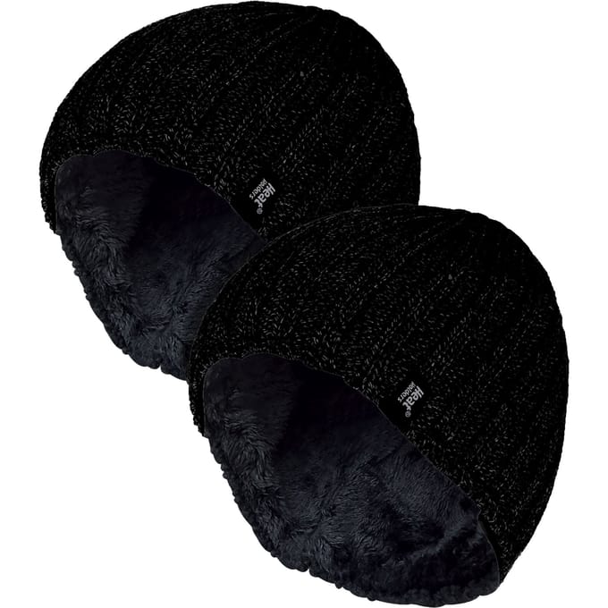 Dikke zachte wintergeribbelde herenmuts - 2 stuks