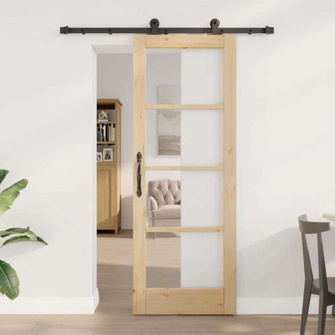 vidaXL - Schuifdeur - ORKDAL - Naturel - 73,5 - x - 198,5 - cm