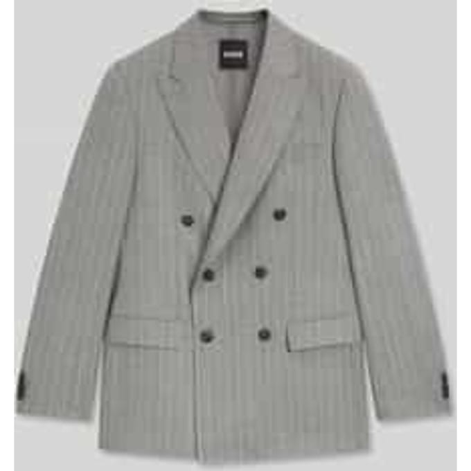 Regular fit colbert van zuivere scheerwol