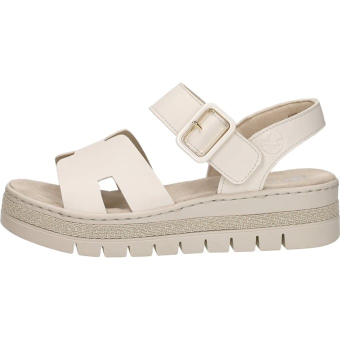 Rieker Sandalen Plat Sandalen Plat - taupe - Maat 40