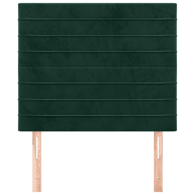 vidaXL - Hoofdbord - donkergroen - 100x5x118/128 - cm - fluweel