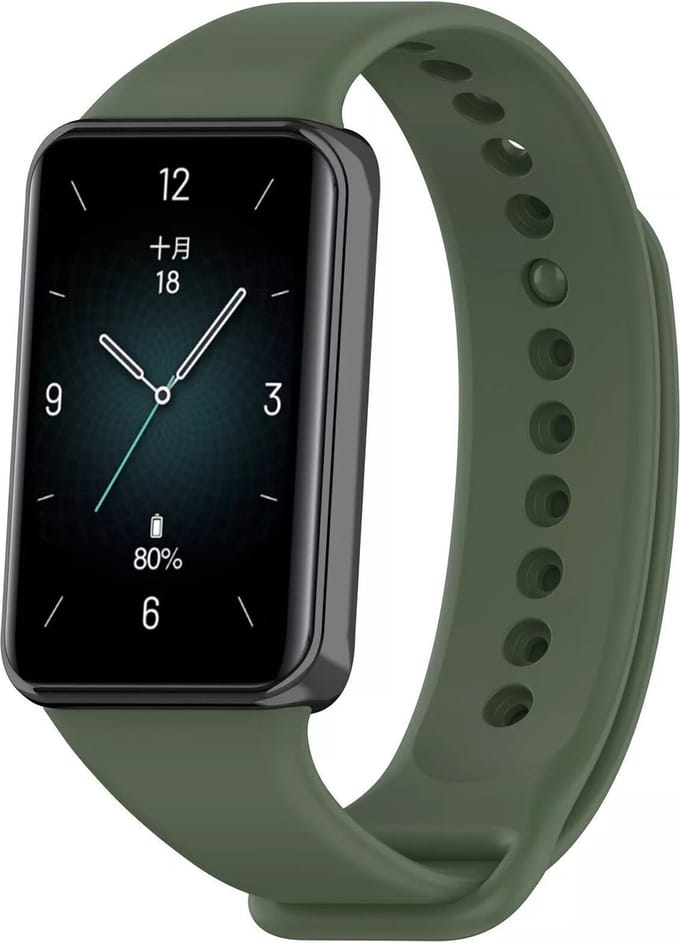 Strap-it TPU bandje - geschikt voor de Honor Band 9 (donkergroen)