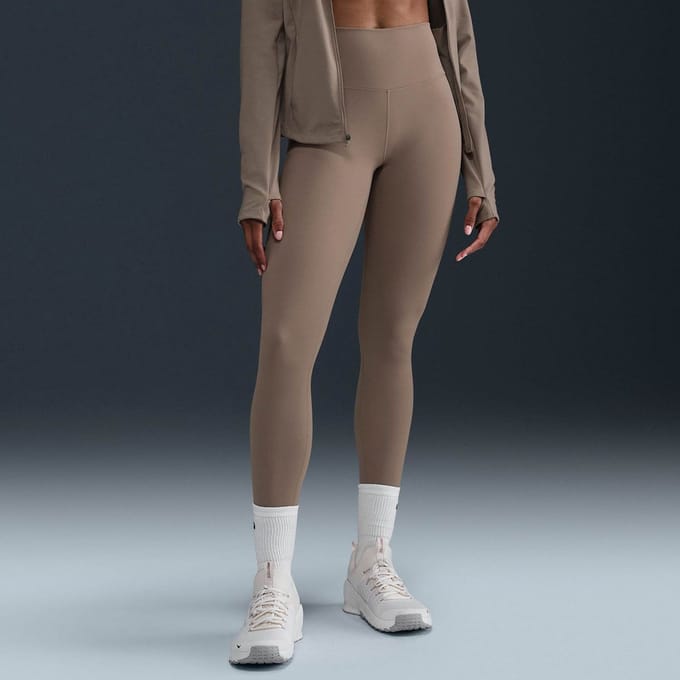 NIKE - one women's high-waisted full- - Lange trainingslegging dames - Bruin