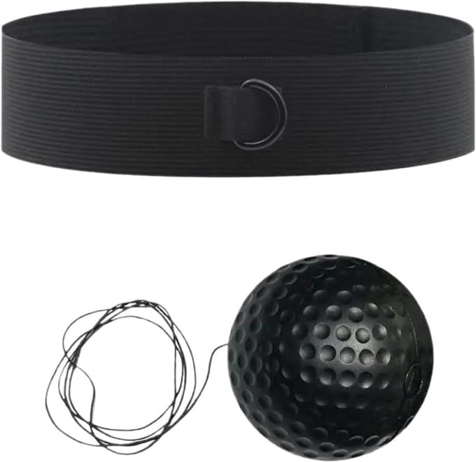 Bokszak Snelheid Bal - Reactie Bal - Hand Oog Training - Stevige Duurzame Materialen - Compact Ontwerp - Zwart