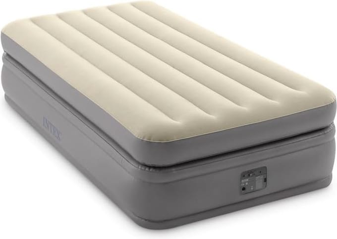 Comfort Verhoogd Luchtbed met Ingebouwde Pomp - 1-Persoons 99cm x 191cm x 51cm