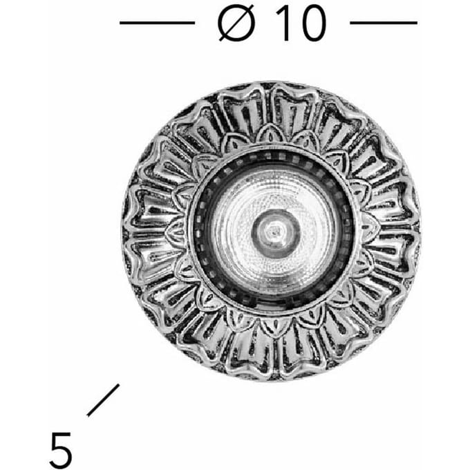 Kolarz plafondspot Milady, Ø 10 cm, 24 karaat verguld