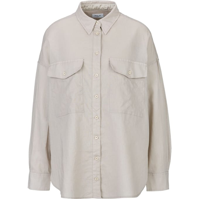 Replay Linnenhemd COTTON LINEN