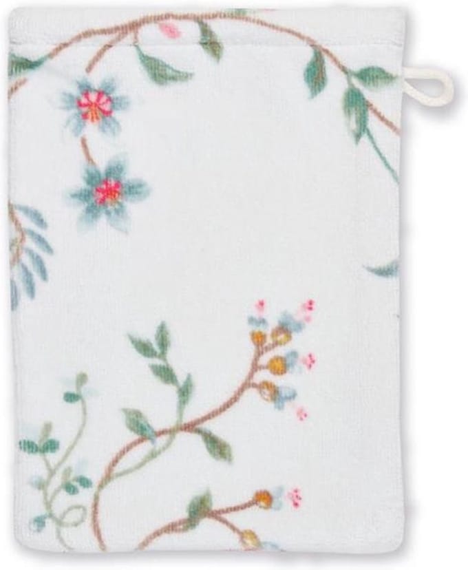 PIP Studio badgoed Les Fleurs wit - Washand 16x22 cm