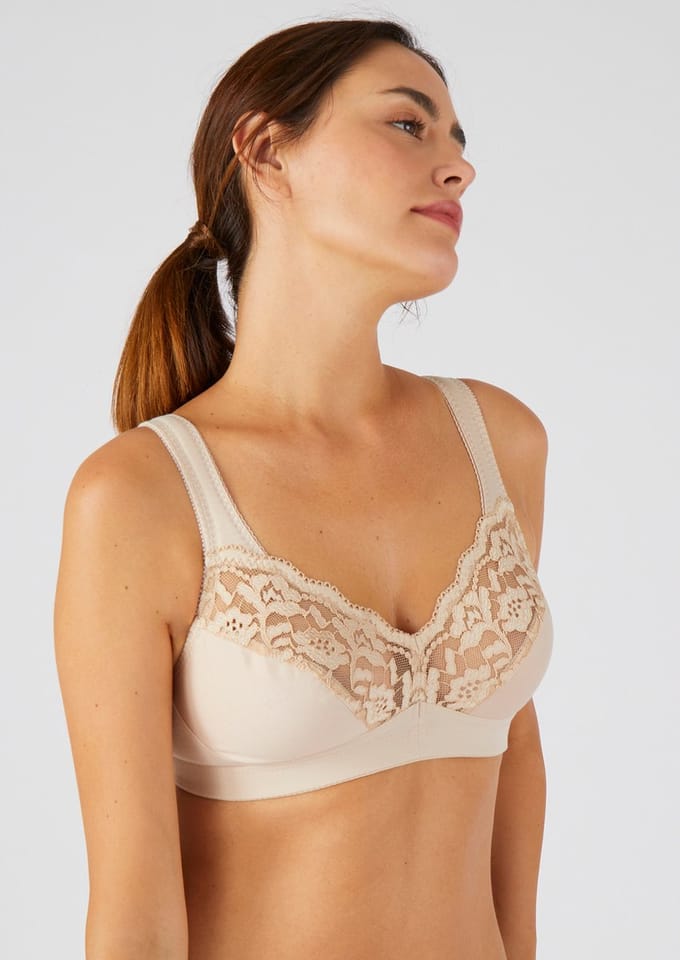 Damart - Beha zonder beugels, elastisch maagstuk - Dames - Roze - 100