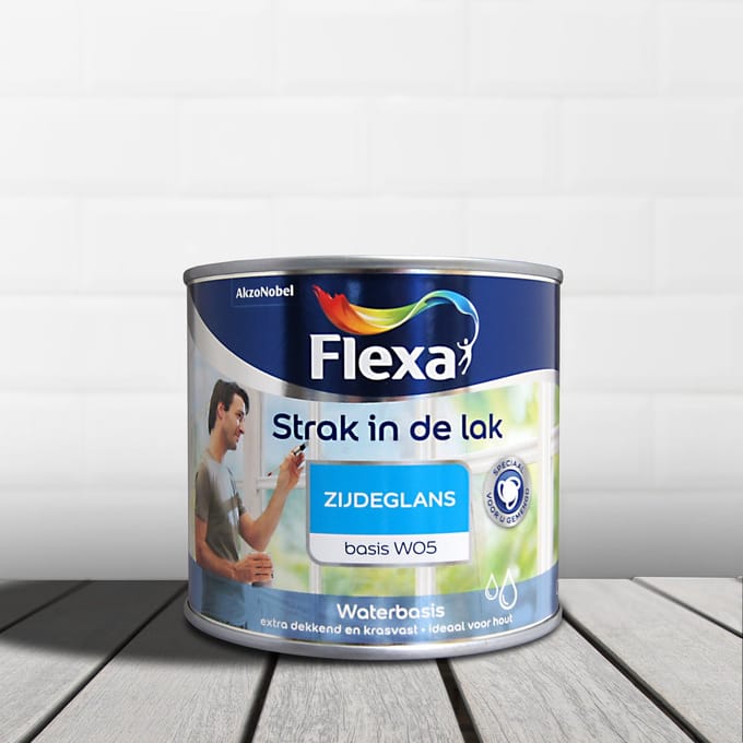 Flexa - Strak in de Lak Binnenlak Zijdeglans - Midden Kokos - Mengverf - 1 L