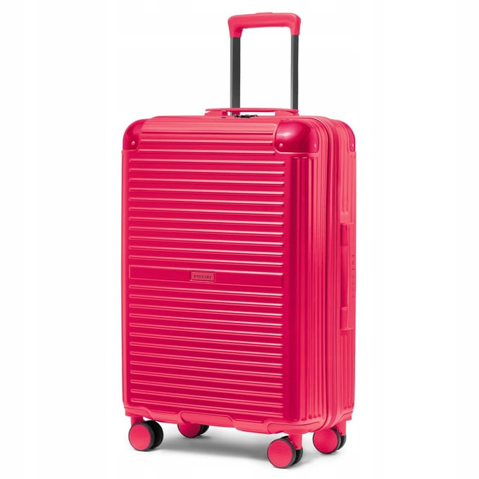 Puccini Dallas Rode Hardcase Koffer 66 cm TSA-sleuf