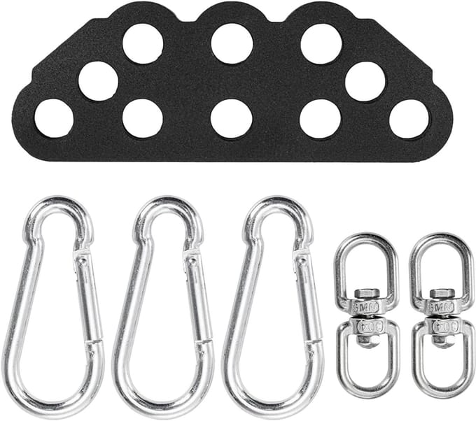 Kabelmachine Accessoire - Fitnessgreep - Krachttraining - Verstelbare Spreider - 152 cm - Zwart
