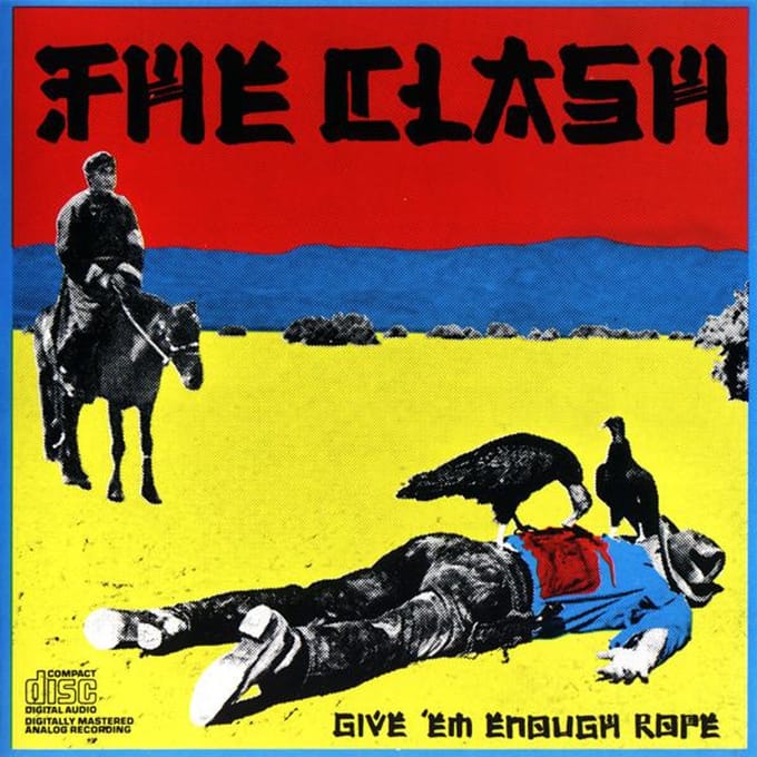 CD CLASH Give Em Enough Rope EK35543 Epic 1987 US Rock Occasion blue