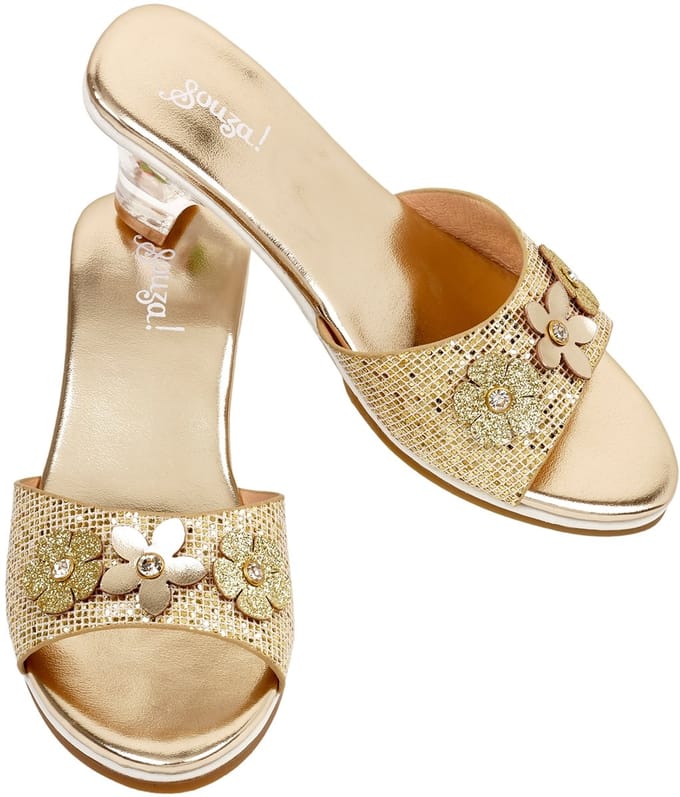 Souza Slipper - Hoge hak Ellina - Goud Metallic - Maat 24 / 25