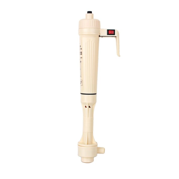 Aquarium Elektrische Sifon Auto Aquarium Waterstofzuiger Grindfilter Pomp Reiniger wit