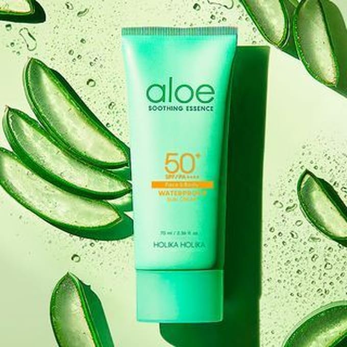 Holika Holika - Aloe Soothing Essence Waterproof Sun Cream SPF50+ 70mL