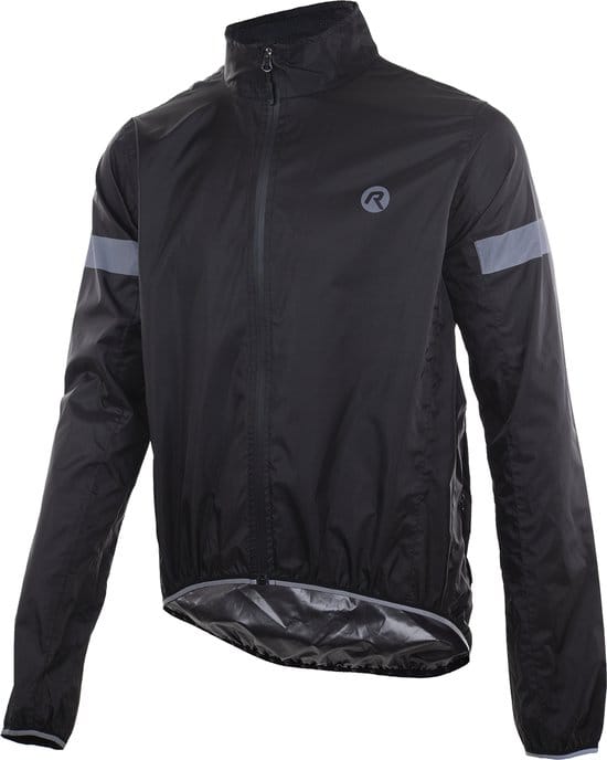 Rogelli Protect Regenjas - Fietsregenjack - Heren - Zwart - Maat L