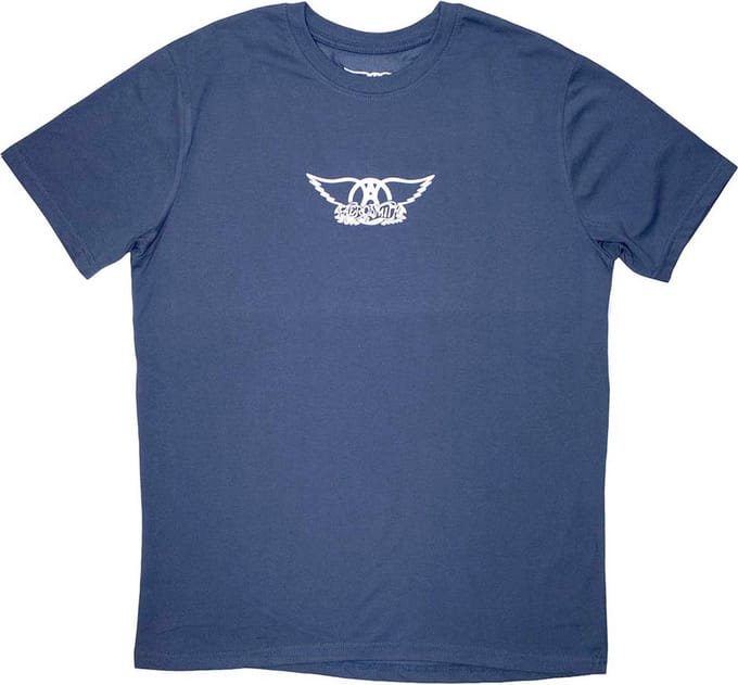 Aerosmith - Mini Wings Logo Heren T-shirt - XL - Blauw