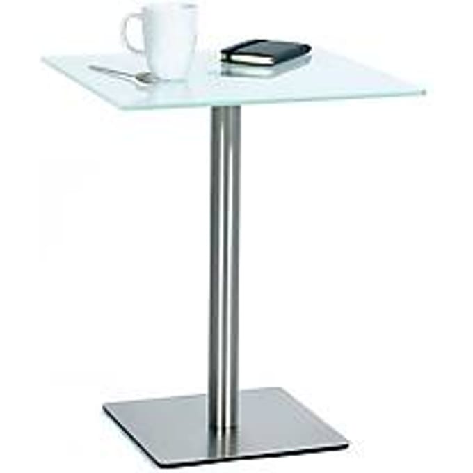 Bijzettafel, B 450 x P 450 x 500 mm, glazen blad