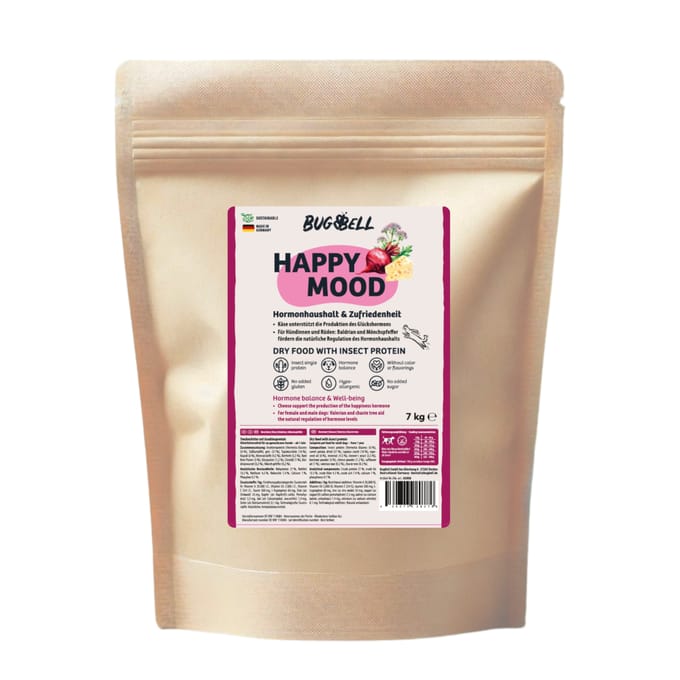 Voordeelpakket: 4x7kg BugBell Happy Mood droogvoer voor honden