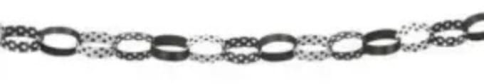 guirlande style- zwart-wit (1.52m)
