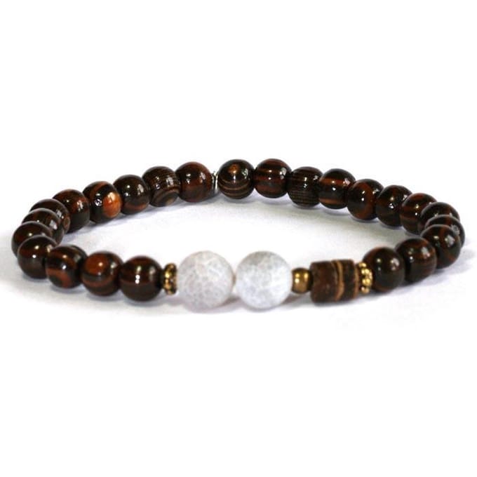 Heaven Eleven Men - Finse kralen Agaat 8mm- 21cm