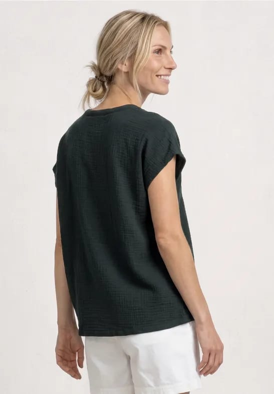 Blouse shirt van mousseline