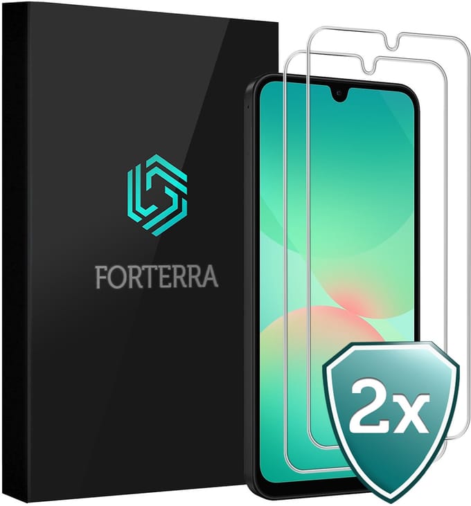 Screenprotector 2 Stuks - Geschikt voor Samsung Galaxy A26 - Extra Sterk - Beschermglas - Gehard Glas - Tempered Glass - Screen Protector