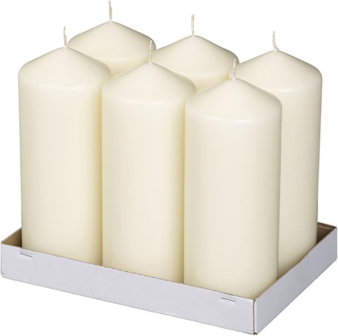 Bolsius Neutrale Stompkaars 198/78 Ivoor (6 stuks)