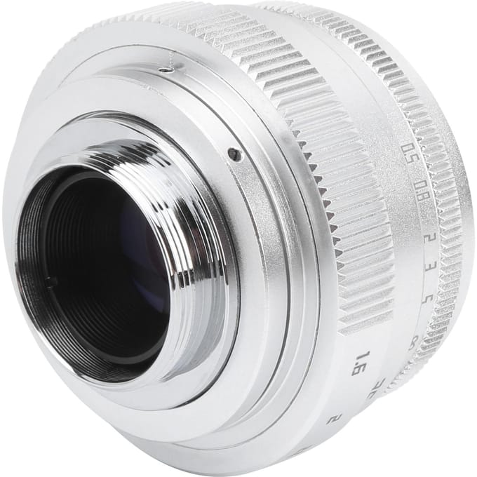 35mm F1.6 C-Mount Groot Diafragma Handmatige Vaste Focus Portret Camera Lens Accessoirezilver zilver