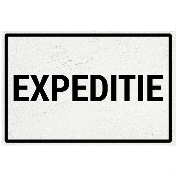 Expeditie bord | Forex Re materiaal | 45 x 30 cm