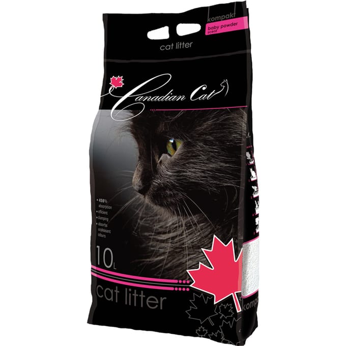 10l Benek Canadian Cat Baby Powder kattenbakvulling