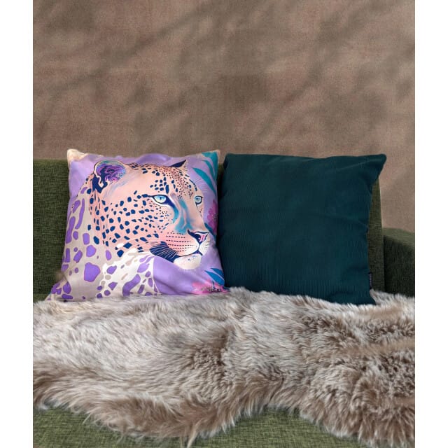 Gek op kussens! Sierkussen coco petrol | 45 x 45 cm | corduroy/polyester