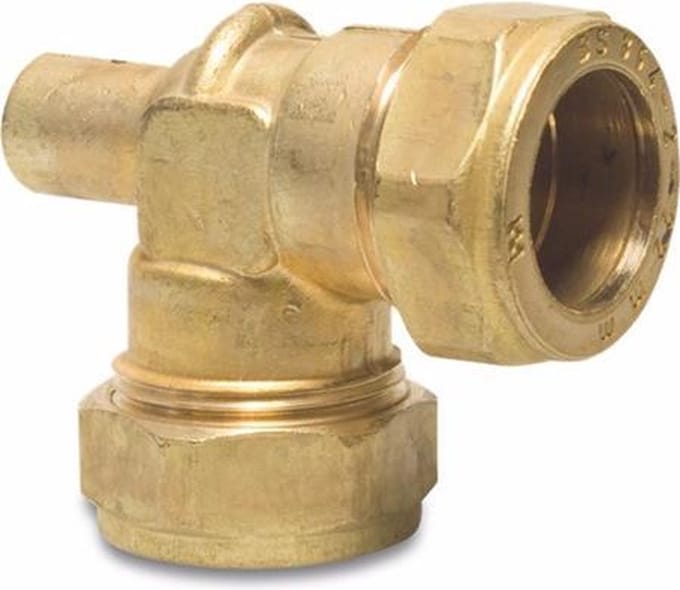 Bonfix Ontluchter knie 90° messing 15 mm knel KIWA