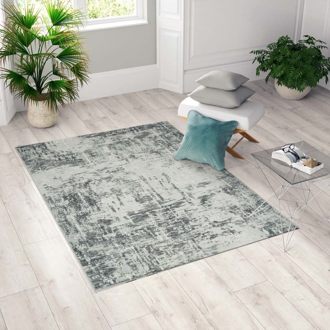 Vintage vloerkleed - Flow grijs 200x290