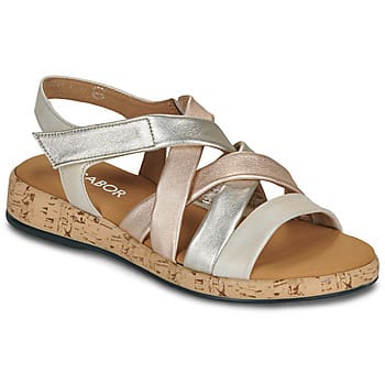 Gabor 82.736.82 Sandalen Zilver Brons Synthetisch Dames - Overig - 37