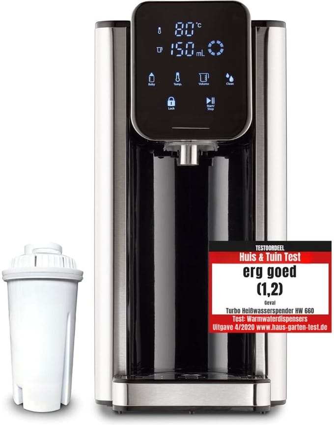 SCH® Heetwaterdispenser - Waterdispenser - Zwart - ‎26cm x 16cm x 32cm