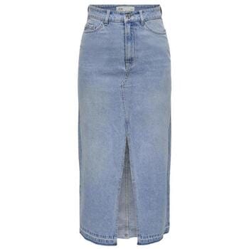 JDY JDYBELLA HW LONG SKIRT DNM NOOS Dames Rok - Light Blue Denim