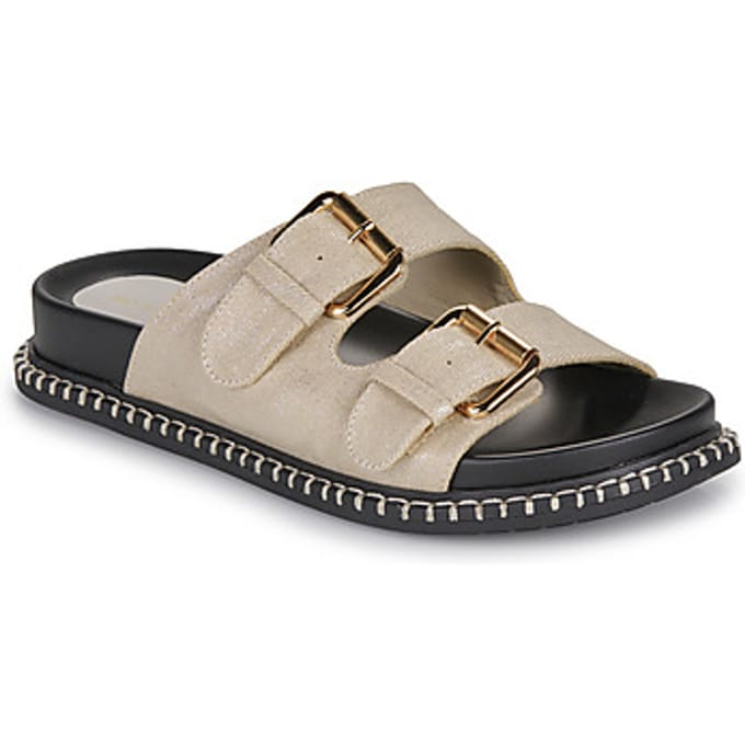 Tom Tailor - Platte sandalen met gouden accent - Maat 41 - gold