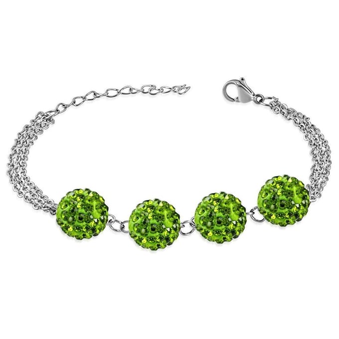 Montebello Armband Aimy - 316L Staal - Shamballa 10mm - 17+4cm