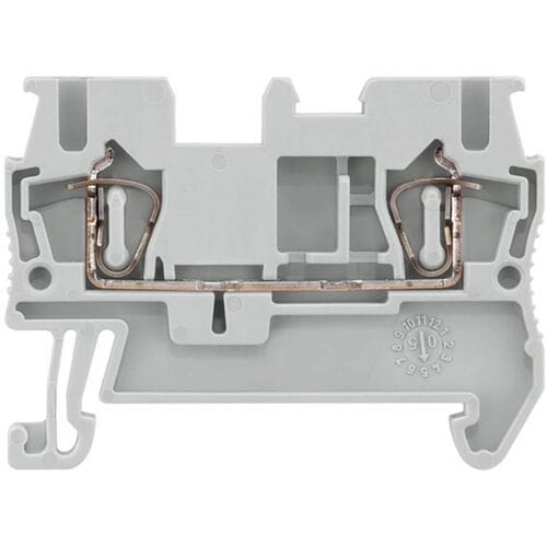 Siemens 8WH20000AF00 Doorgangsklem 5.2 mm Trekveeraansluiting Grijs 50 stuk(s) Piece