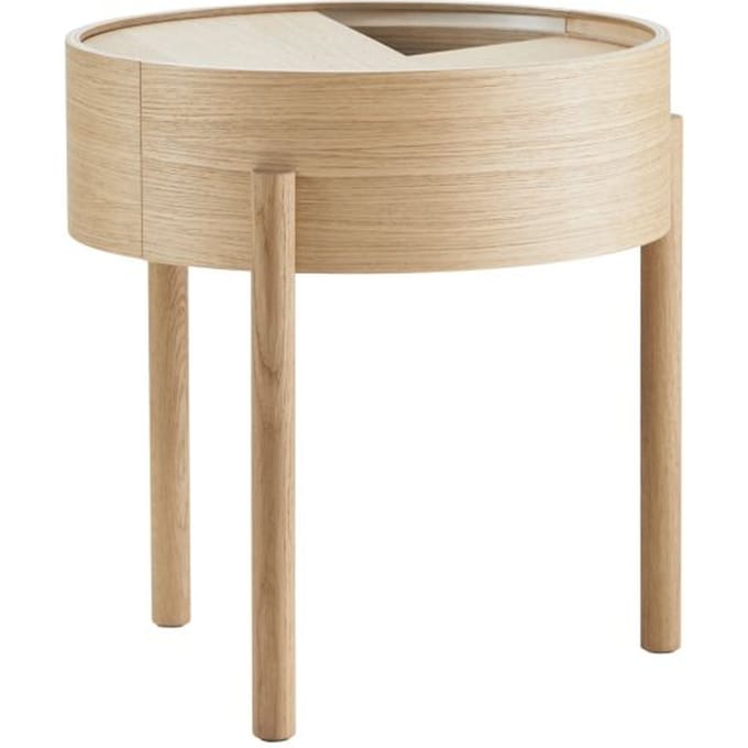 Woud Arc bijzettafel - eiken, geolied - Ø42 cm