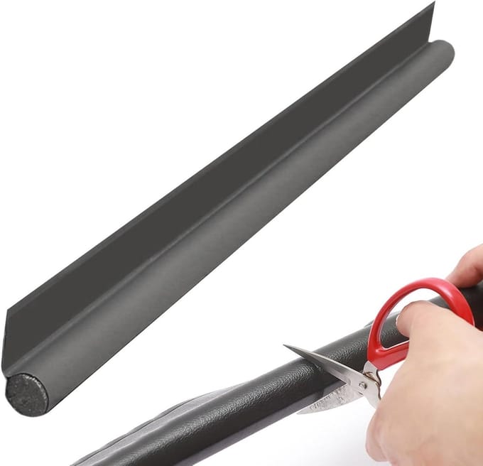 Tochtstopper - Deurafdichting - Tocht Weren - Verstelbare Pasvorm - 96 cm Lengte - Grijs