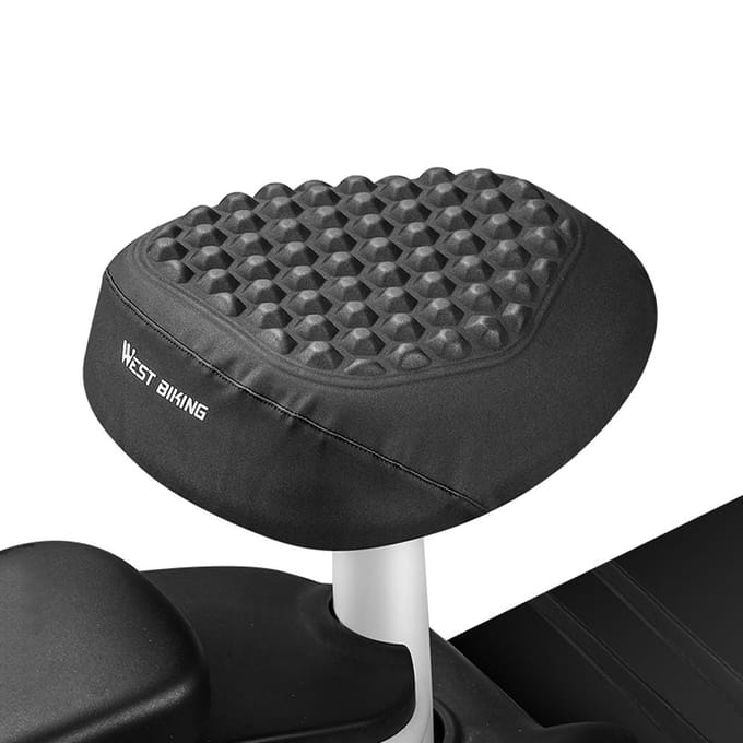 Comfortabele e-bike zadelhoes Zacht waterdicht siliconen en PU-leer Pad Elektrische fietsstoeltjes bruin