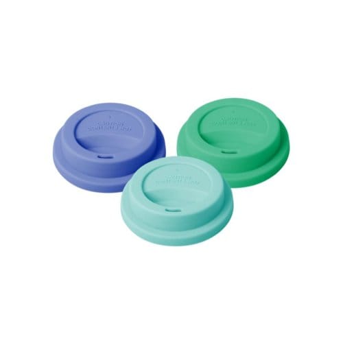 Rice siliconen deksel voor grote bekers, blauw assorti