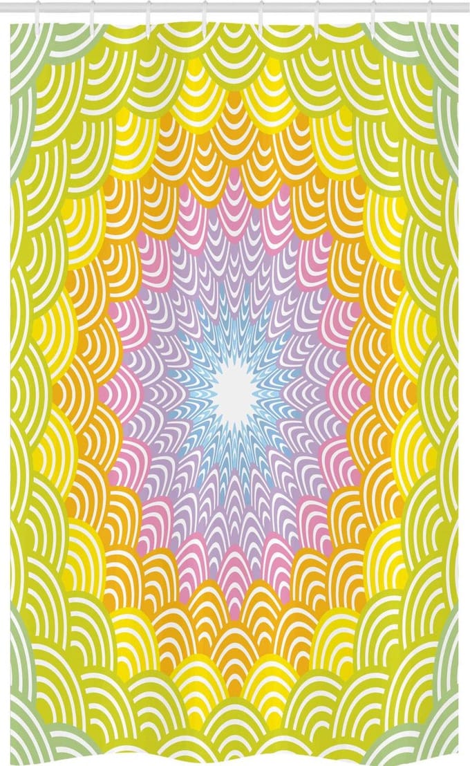 ABAKUHAUS Vischubben Doucheschort – 120x180 cm – stof – multicolor