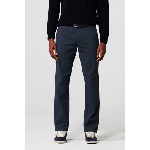 Meyer Broek Bonn Subtle Structure Micro Twill Organic Cotton Fine Stretch Navy / male